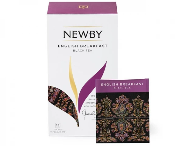 Фото Черный чай Newby Английский завтрак в пакетиках 25 шт (310050)