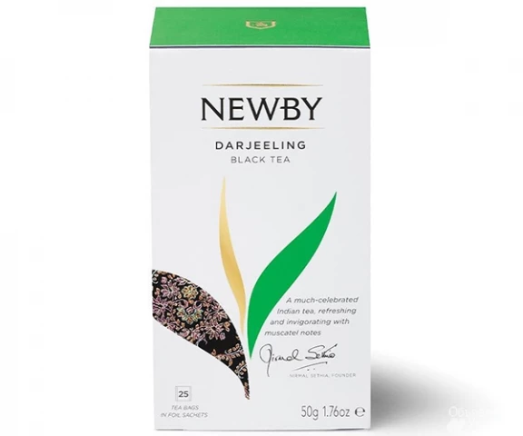 Фото Черный чай Newby Дарджилинг в пакетиках 25 шт (310020)