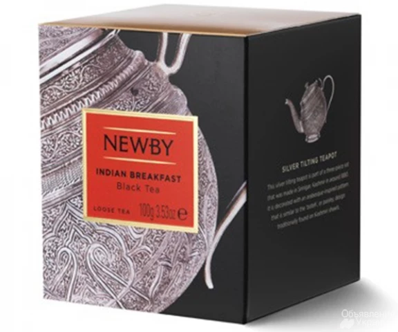 Фото Черный чай Newby Индийский завтрак 100 г картон (220040)
