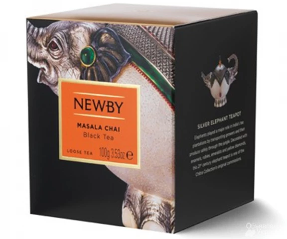 Фото Черный чай Newby Масала 100 г картон (221450)