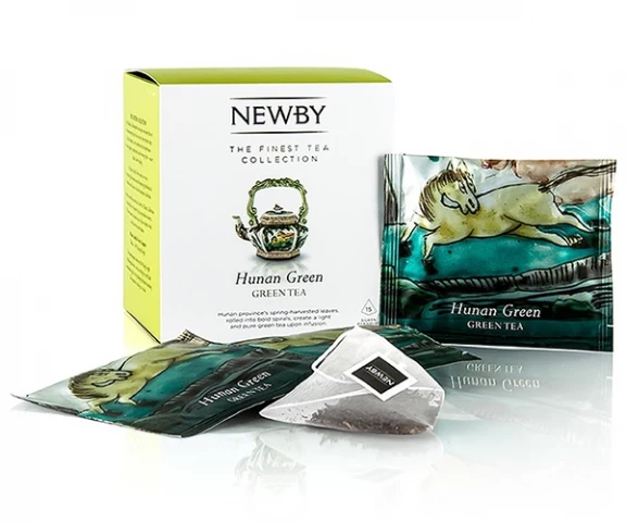Фото Зеленый чай Newby Хунань Грин в пирамидках 15 шт (600820A)