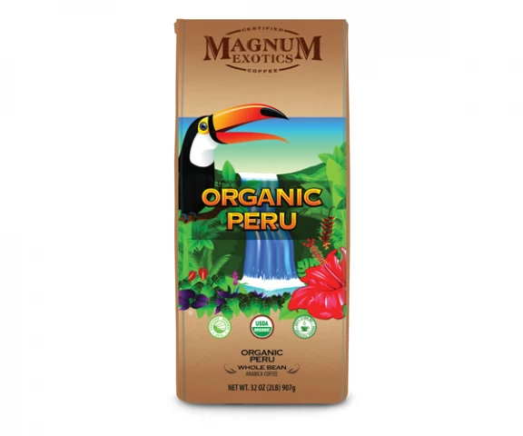 Фото Кофе Magnum Exotics ORGANIC PERU в зернах 907 г