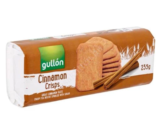 Фото Печенье GULLON Cinnamon crisps хрустящее с корицей 235 г