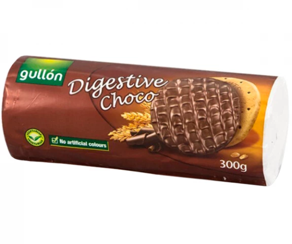 Фото Печенье GULLON Digestive с шоколадом 300 г