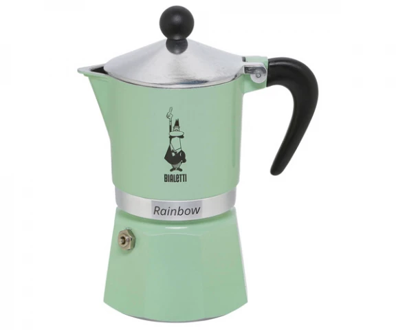 Фото Гейзерная кофеварка Bialetti Rainbow Ice на 3 чашки (0007093)