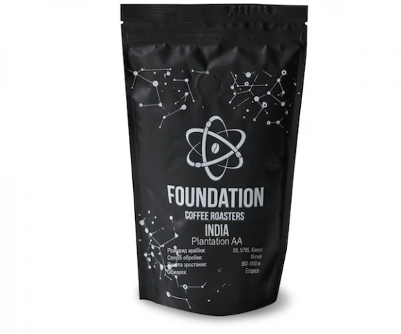 Фото Кофе Foundation Coffee Roasters India Plantation AA в зернах 250 г