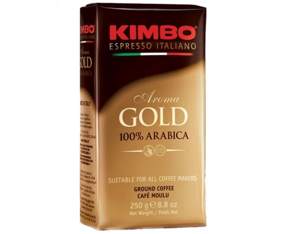 Фото Кофе KIMBO Espresso Aroma gold 100% Arabica молотый 250 г (Мелкие дефекты)