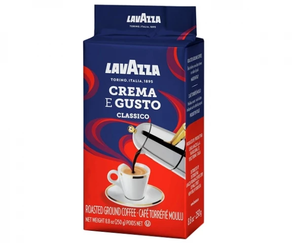 Фото Кофе Lavazza Crema e gusto Classico молотый 250 г (Мелкие дефекты)