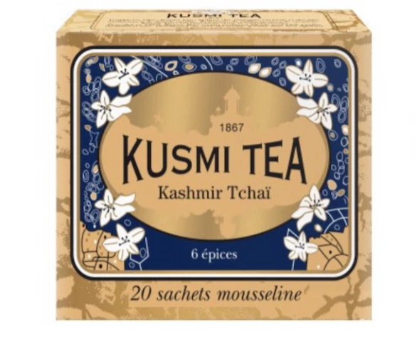 Фото Черный чай Kusmi Tea Kashmir Tchai в пакетиках 20 шт