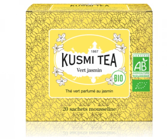 Фото Зеленый чай органический Kusmi Tea Jasmine в пакетиках 20 шт