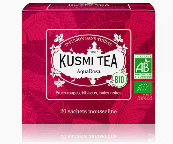 Фото Травяной чай органический Kusmi Tea Aqua Rosa в пакетиках 20 шт