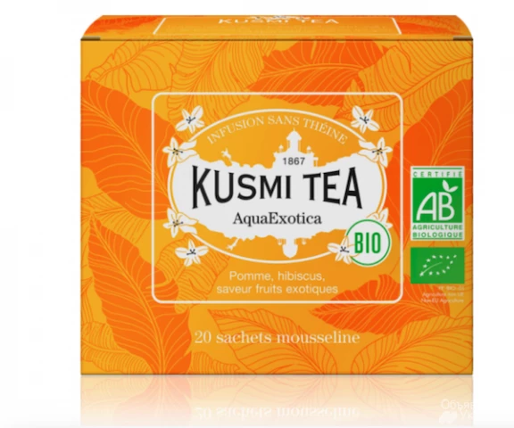 Фото Травяной чай органический Kusmi Tea AquaExotica в пакетиках 20 шт