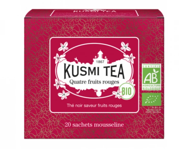 Фото Черный чай органический Kusmi Tea 4 Red Fruits в пакетиках 20 шт