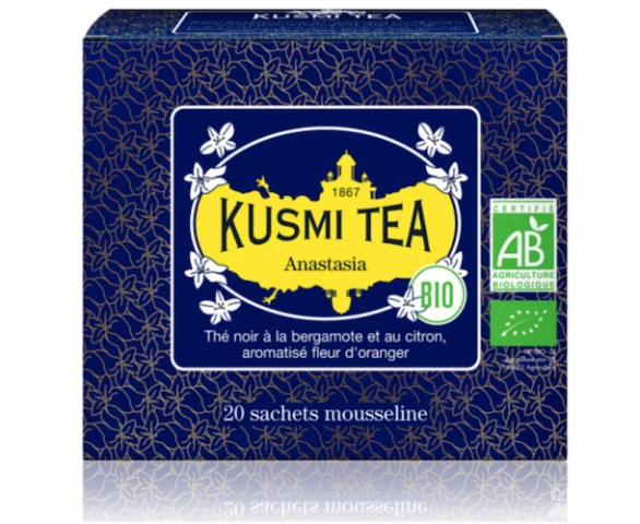 Фото Черный чай органический Kusmi Tea Anastasia в пакетиках 20 шт