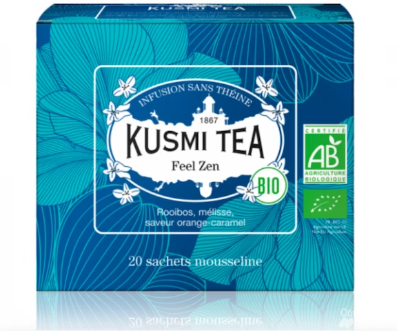 Фото Травяной чай органический Kusmi Tea Feel Zen в пакетиках 20 шт