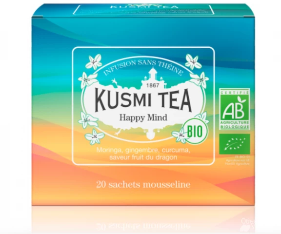 Фото Травяной чай органический Kusmi Tea Happy Mind в пакетиках 20 шт