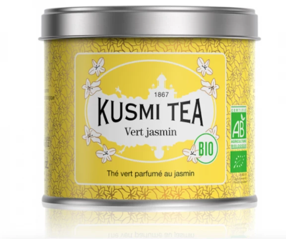 Фото Зеленый чай органический Kusmi Tea Jasmine ж/б 90 г