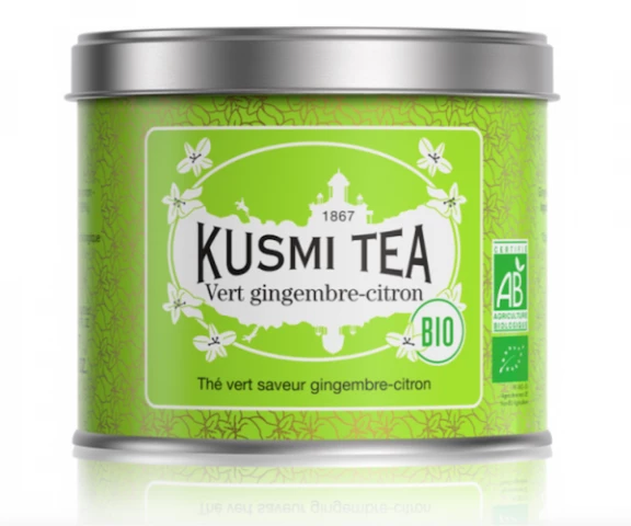 Фото Зеленый чай органический Kusmi Tea Green Ginger Lemon ж/б 100 г