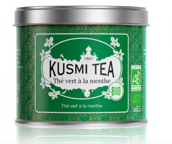 Фото Зеленый чай органический Kusmi Tea Spearmint ж/б 100 г