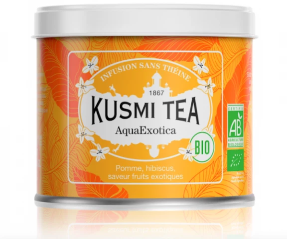 Фото Травяной чай органический Kusmi Tea AquaExotica ж/б 100 г