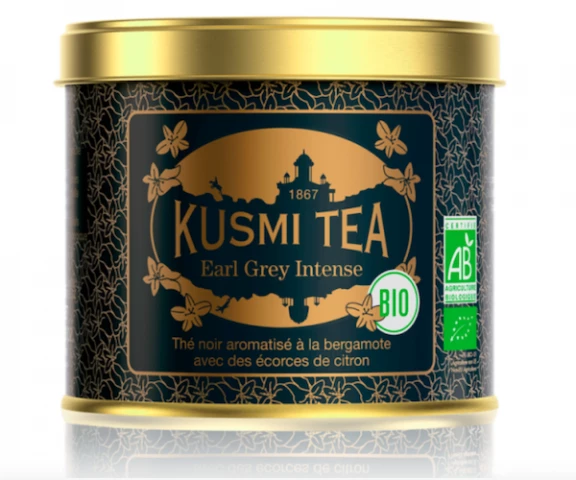 Фото Черный чай органический Kusmi Tea Earl Grey Intense ж/б 100 г