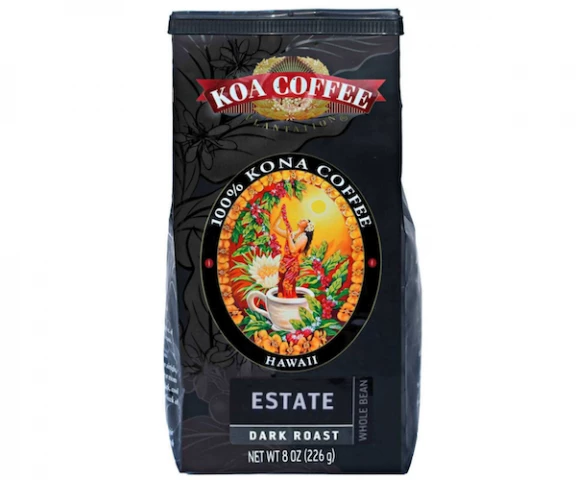 Фото Кофе Koa Coffee 100% Kona Coffee Hawaii Estate Dark в зернах 226 г