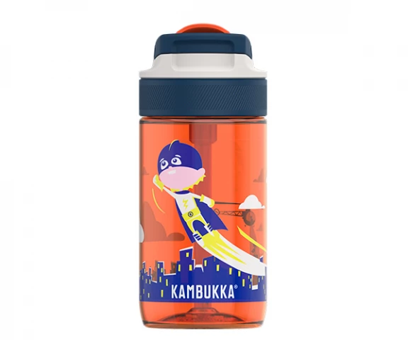 Фото Бутылка детская Kambukka Lagoon Flying Superboy 400 мл оранжевая