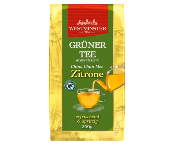 Фото Зеленый чай Westminster Gruner Tee China Chun Mee Zitrone 250 г