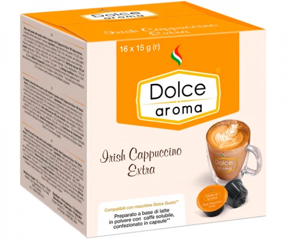 Фото Кофе в капсулах Dolce Aroma Irish Cappuccino Dolce Gusto 16 шт