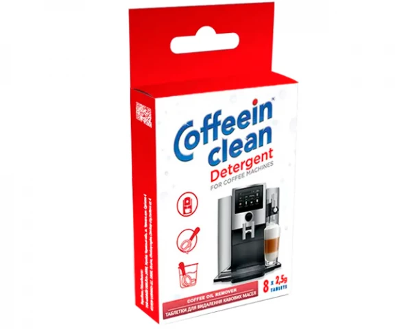 Фото Таблетки для очистки от кофейных масел Coffeein clean DETERGENT 8 шт х 2,5 г