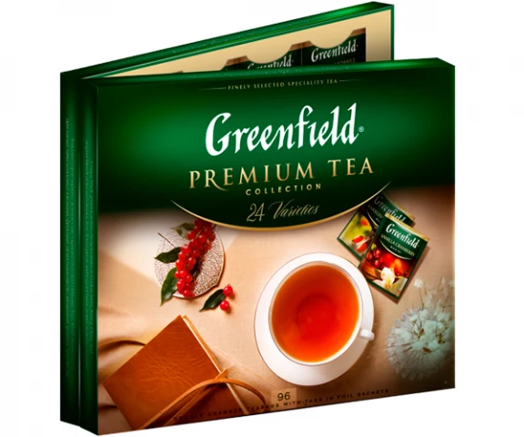 Фото Набор чая Greenfield Premium tea Collection в пакетиках 24 вида 96 шт