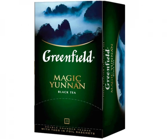 Фото Черный чай Greenfield Magic Yunnan - Юньнань в пакетиках 25 шт