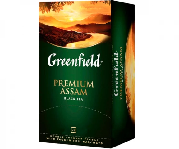 Фото Черный чай Greenfield Premium Assam - Премиум Ассам в пакетиках 25 шт