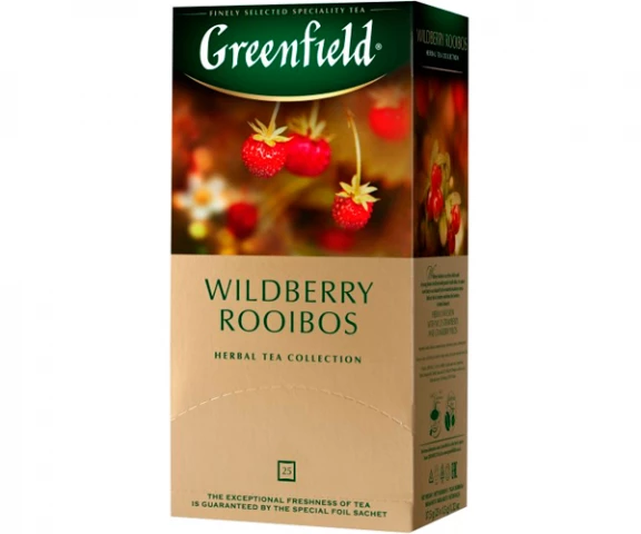 Фото Травяной чай Greenfield Wildberry Rooibos - Ягодный ройбуш в пакетиках 25 шт