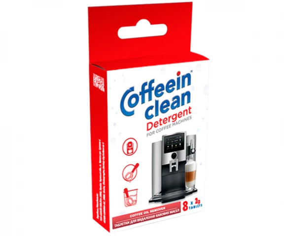 Фото Таблетки для очистки от кофейных масел Coffeein clean DETERGENT 8 шт х 2 г