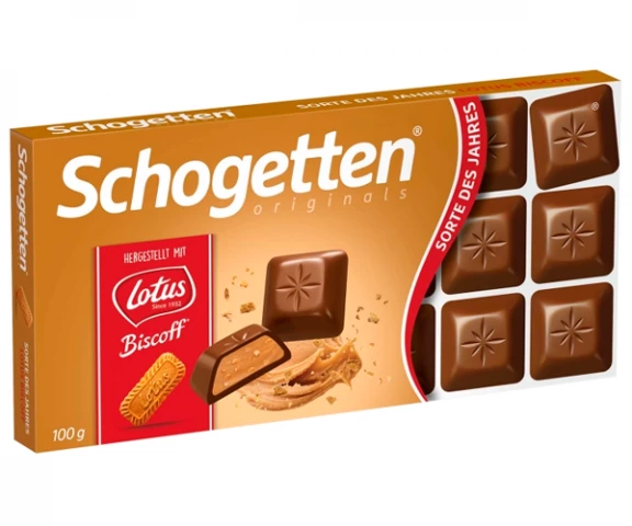 Фото Молочный шоколад Schogetten Lotus Biscoff 100 г