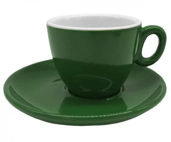 Фото Чашка с блюдцем для эспрессо INKER Luna (70мл/12см) green