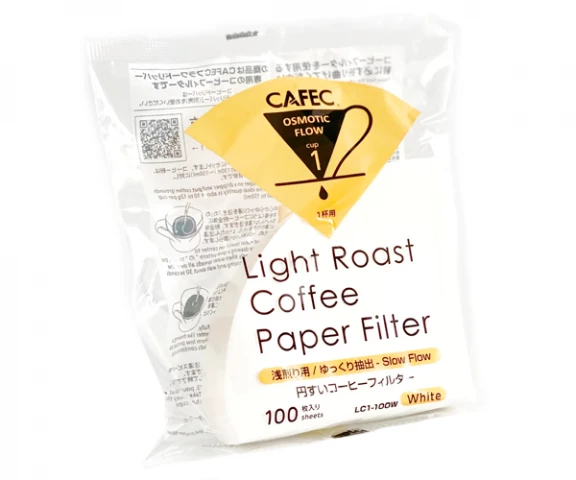 Фото Бумажные фильтры CAFEC Light Roast Cup1 белые 100 шт