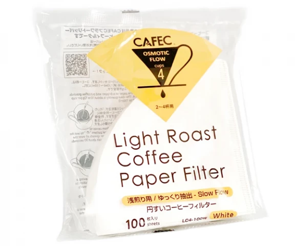 Фото Бумажные фильтры CAFEC Light Roast Cup4 белые 100 шт