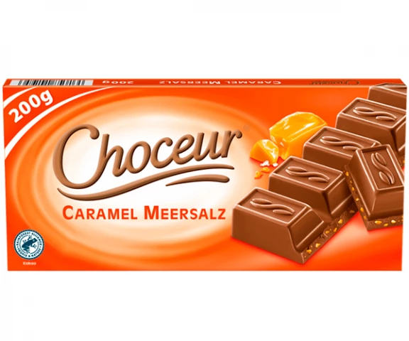 Фото Молочный шоколад Choceur Caramel Meersalz с соленой карамелью 200 г