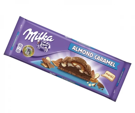 Фото Шоколад Milka Almond Caramel 300 г (Мелкие дефекты)