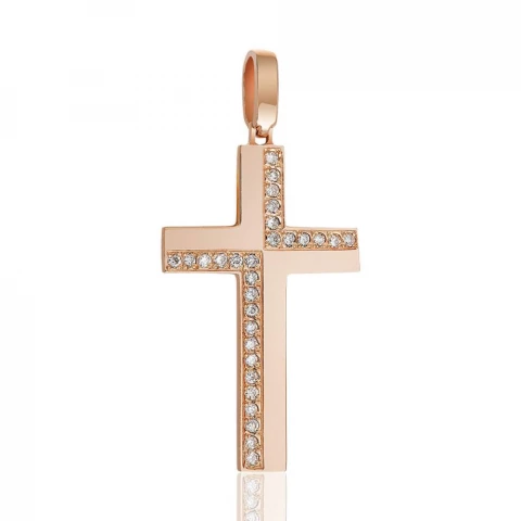 Фото Золотой декоративный крест с бриллиантами, КР7149