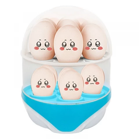 Фото Яйцеварка Supretto двухуровневая на 12 яиц с переходником (5962)