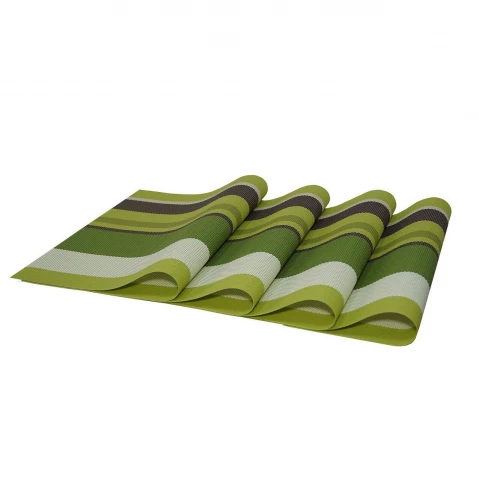 Фото Комплект сервировочных ковриков Supretto 4 шт. зеленые (5065)