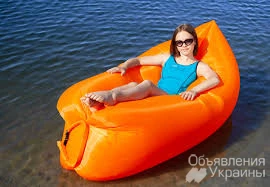 Фото Надувной диван Supretto Air Sofa, оранжевый (4827)