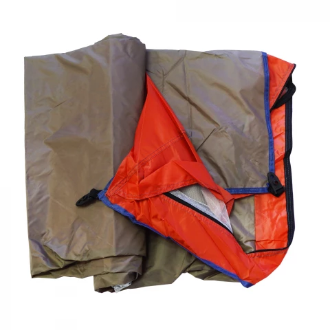 Фото Палатка для кемпинга Supretto двухместная, оранжевая (6023)
