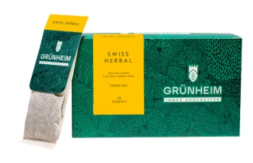 Фото Чай травяной пакетированный Grunheim Swiss Herbal 20 шт