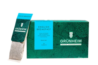 Фото Чай черный пакетированный Grunheim English Breakfast 20 шт