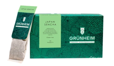 Фото Чай зеленый пакетированный Grunheim Japan Sencha 20 шт