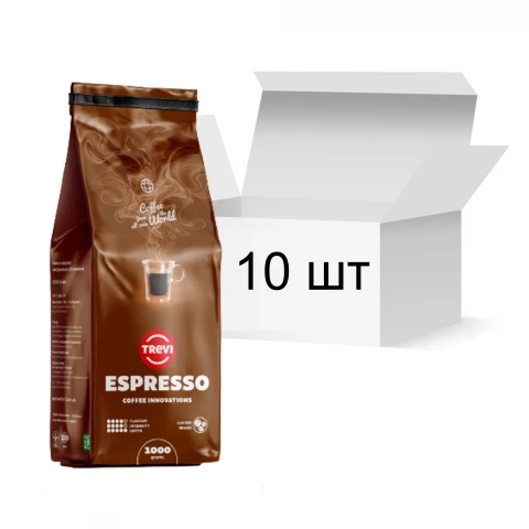 Фото Ящик кофе в зернах Trevi Espresso 1 кг х 10 шт